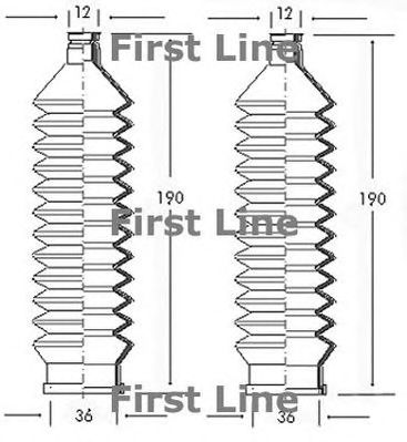 FIRST LINE fsg3013 -  Пыльник, рулевое управление